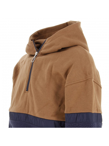 Sweat à capuche vigour marron/bleu marine homme - Jack & Jones