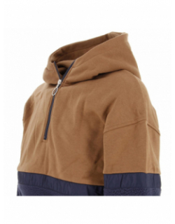 Sweat à capuche vigour marron/bleu marine homme - Jack & Jones