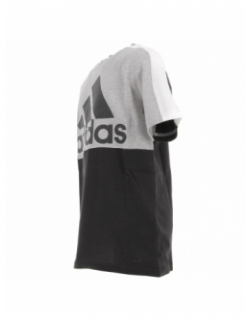 T-shirt sport 3 bandes gris garçon - Adidas