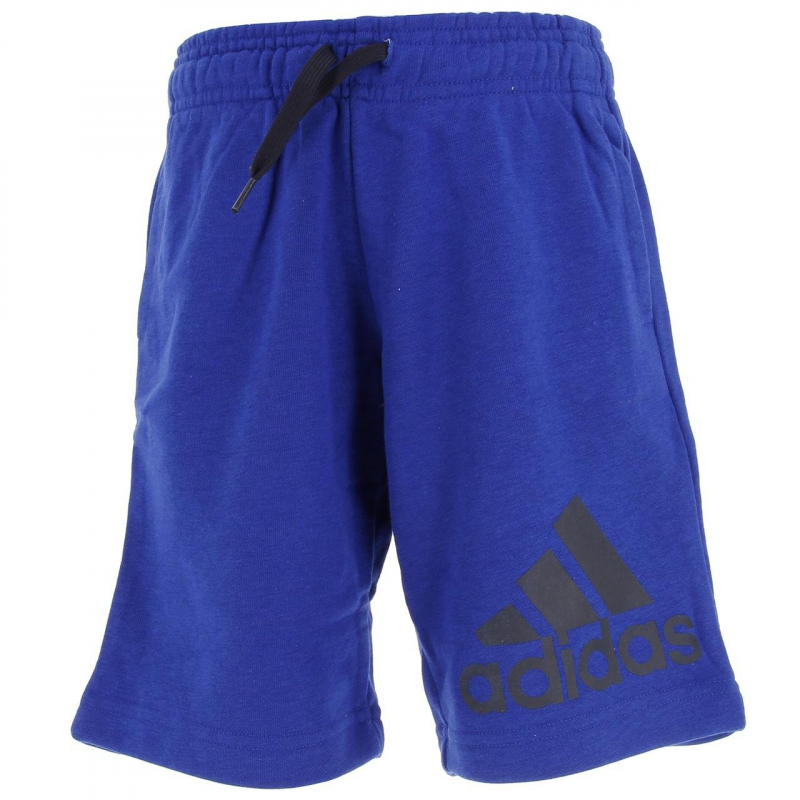 Short de sport coton bleu garçon - Adidas