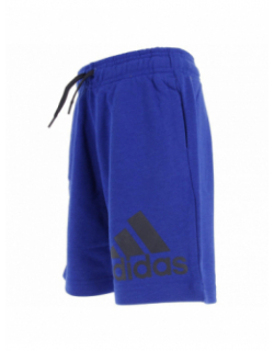 Short de sport coton bleu garçon - Adidas