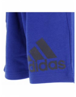 Short de sport coton bleu garçon - Adidas
