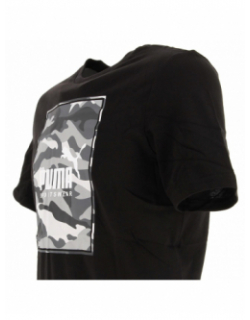 T-shirt box logo camo noir homme - Puma