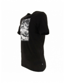 T-shirt box logo camo noir homme - Puma