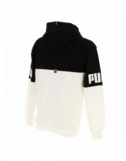 Sweat à capuche colorblock blanc homme - Puma