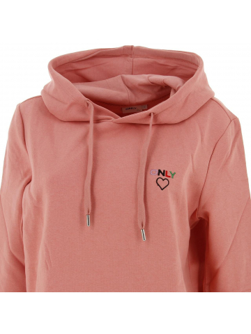 Sweat à capuche noomi rose femme - Only