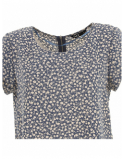 T-shirt vic fleurs tonal bleu femme - Only