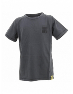 T-shirt slim old gris garçon - Teddy Smith