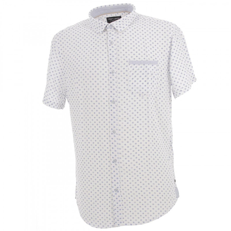 Chemise manches courtes eldin blanc homme - Teddy Smith