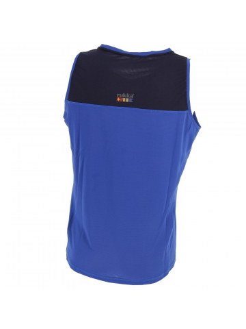 Débardeur de running bleu orange homme - Rukka