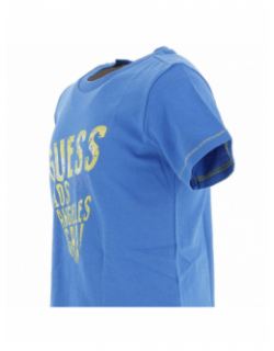 T-shirt los angeles call bleu garçon - Guess