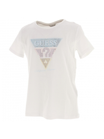 T-shirt california dreams blanc fille - Guess