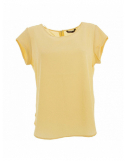 T-shirt vic straw jaune miel femme - Only