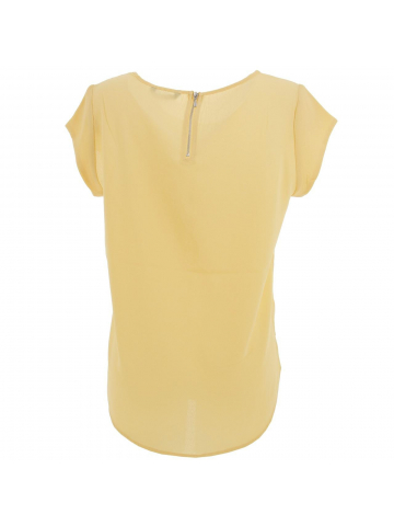 T-shirt vic straw jaune miel femme - Only