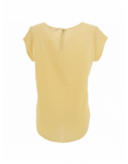 T-shirt vic straw jaune miel femme - Only