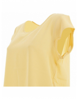 T-shirt vic straw jaune miel femme - Only