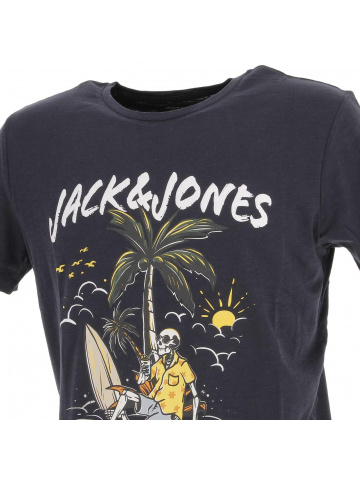 T-shirt venice bones bleu marine homme - Jack & Jones
