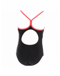 Maillot de bain 1 pièce highlight noir/fuschia fille - Arena