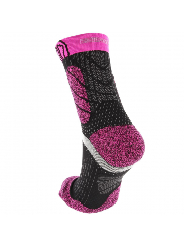 Chaussettes de trail protect réflechissantes rose - Sidas