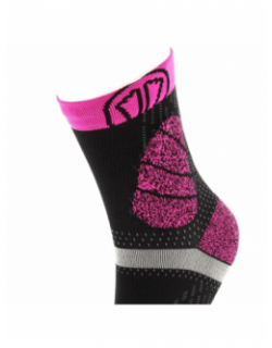 Chaussettes de trail protect réflechissantes rose - Sidas