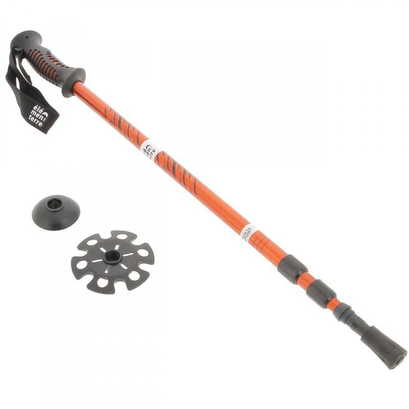 Bâton de marche 3 brins andador rouge - Elementerre