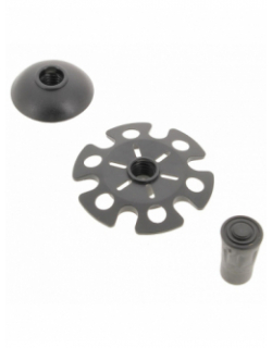 Bâton de marche 3 brins andador rouge - Elementerre