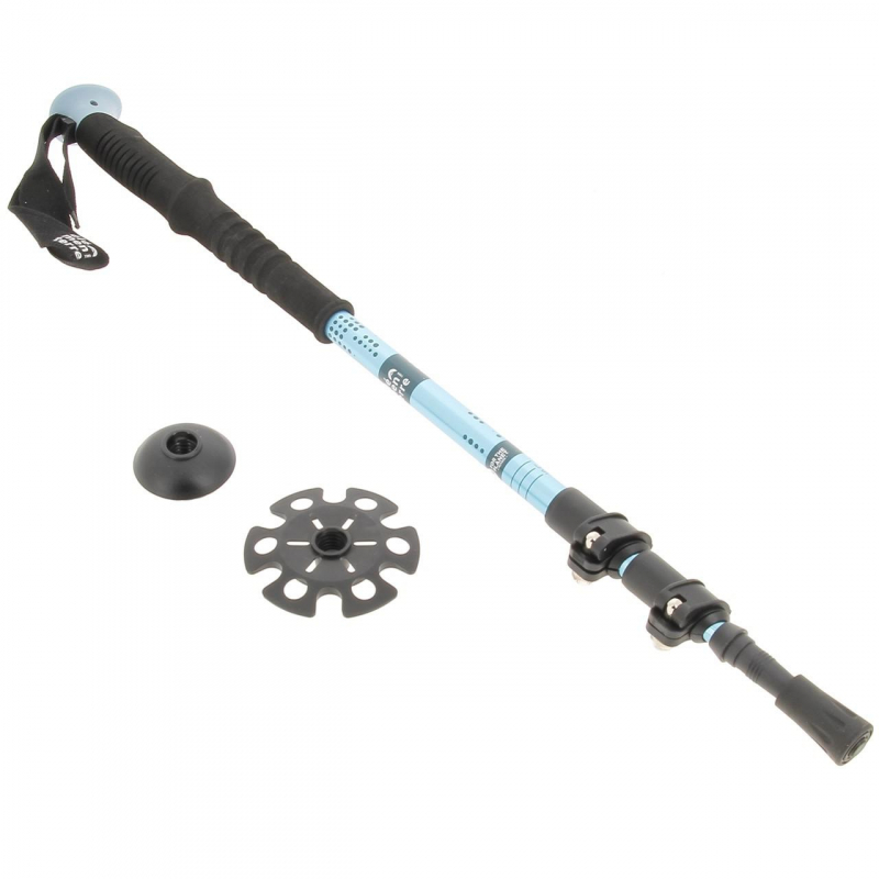 Bâton de randonnée téléscopique bleu - Elémenterre