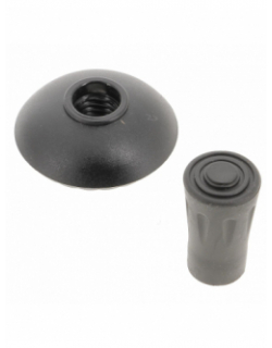 Bâton de marche pliable 3 brins gris lagoya - Elementerre