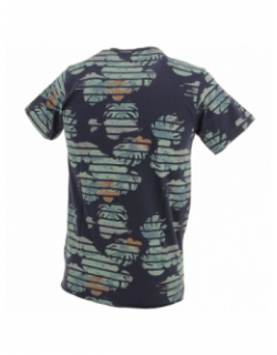 T-shirt zonia feuillage bleu marine homme - Deeluxe