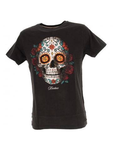 T-shirt calavera noir homme - Deeluxe