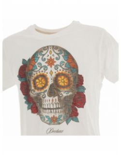 T-shirt calavera colors écru homme - Deeluxe