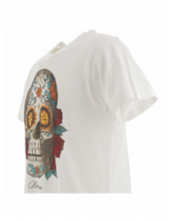 T-shirt calavera colors écru homme - Deeluxe