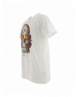 T-shirt calavera colors écru homme - Deeluxe