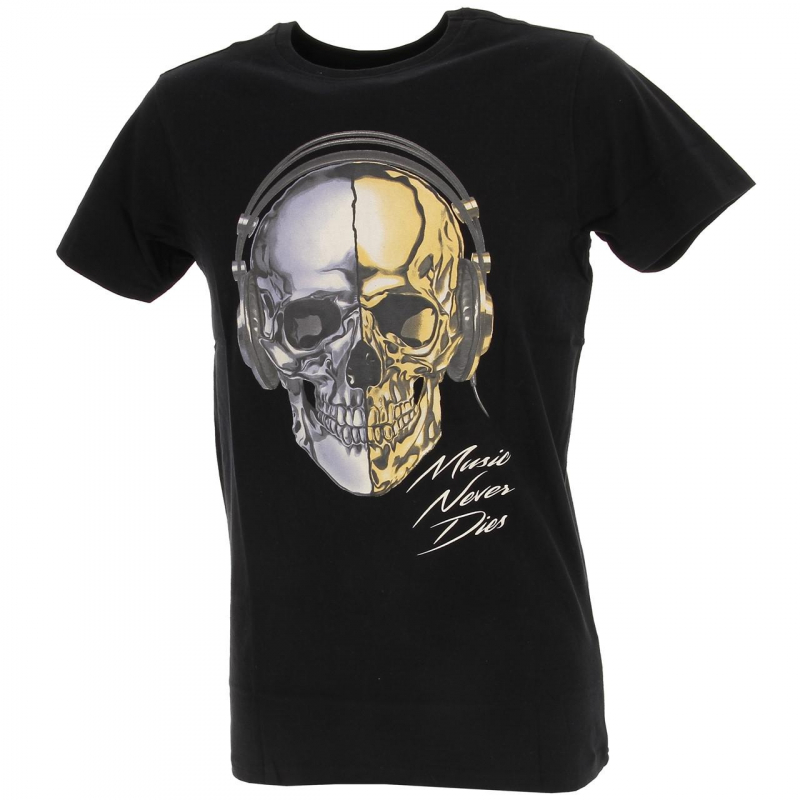 T-shirt zikmu skull noir homme - Deeluxe