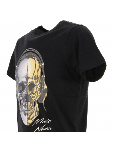 T-shirt zikmu skull noir homme - Deeluxe