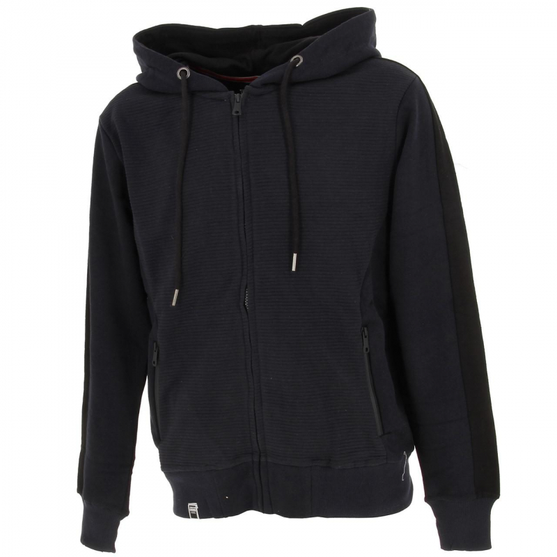 Sweat à capuche adenbleu marine homme - La Masion Blaggio