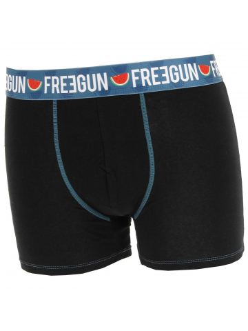 Pack 2 boxers coton bio act2 noir homme - Freegun