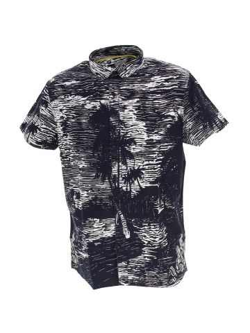 Chemise manches courtes cotinta bleu marine homme - Oxbow