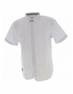 Chemise manches courtes stripes blanc homme - Oxbow