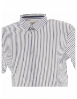 Chemise manches courtes stripes blanc homme - Oxbow