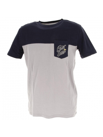 T-shirt bicolore molene gris homme - Quiksilver