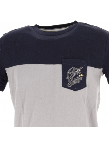 T-shirt bicolore molene gris homme - Quiksilver