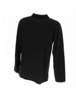 Polo uni manches longues conquet noir homme - Quiksilver