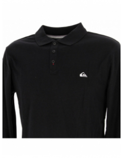 Polo uni manches longues conquet noir homme - Quiksilver