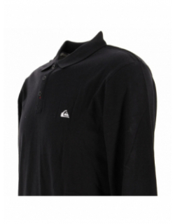 Polo uni manches longues conquet noir homme - Quiksilver