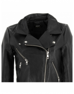 Veste imitation cuir vera noir femme - Only