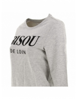 Sweat clara bisou gris femme - Only