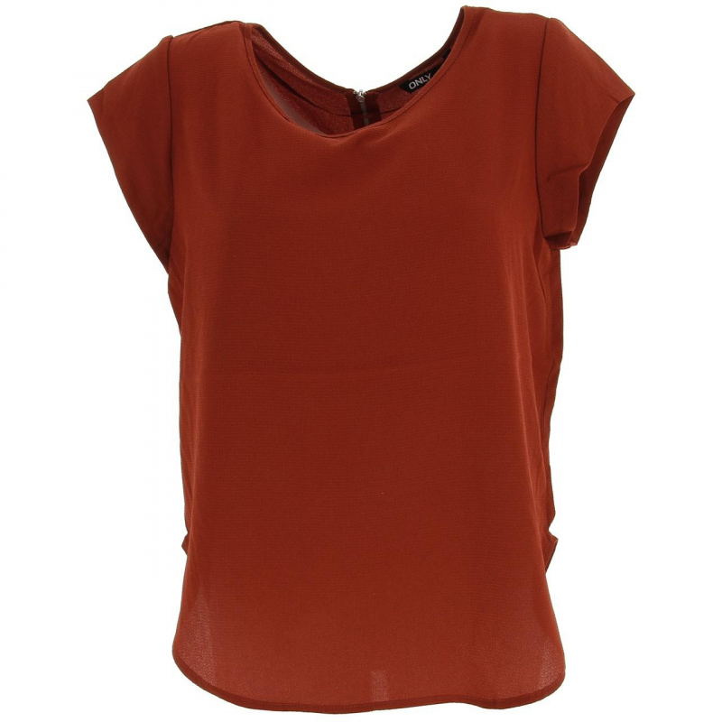 T-shirt vic henna marron femme - Only