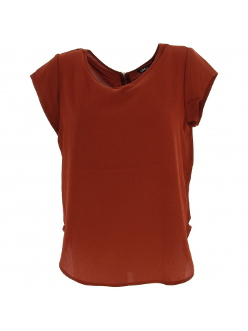 T-shirt vic henna marron femme - Only