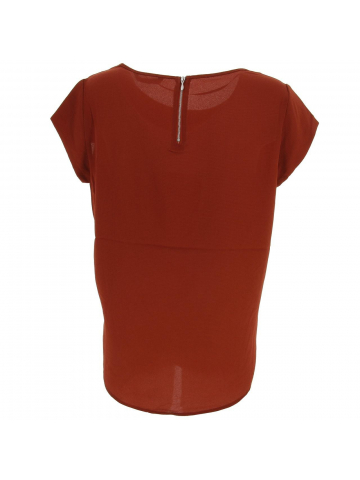 T-shirt vic henna marron femme - Only